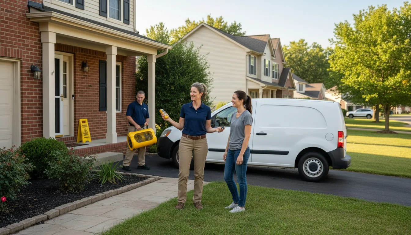 Residential water damage restoration in Lakewood, IL